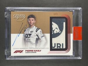 2022 Topps Dynasty F1 Formula 1 Pierre Gasly 1/1 Logo Patch One of One!