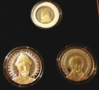 HOLY SAINTS OF RUSSIA  PROOF 3 RUSSIAN COIN SET LIMITED EDITION + BOX COINS