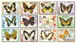 Micronesia 2006 - Butterflies - Set of 12 Definitive Stamps Scott #702-13 - MNH