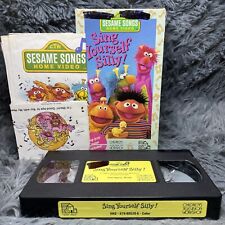 Sesame Street Sing Yourself Silly VHS Tape 1990 Home Video Movie Cartoon Kids