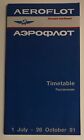 Aeroflot Soviet Airlines Worldwide Timetable 07/01/1991 USSR/Soviet Union