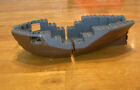 Vintage Brown & Gray Lego Pirate Ship Boat Base Hull - Bow & Stern 6271 6268