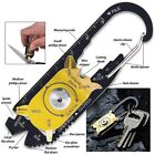 SHTF Survival 20 In 1 Multi-Tool Keychain, Carabiner Attachment Free Shipping.