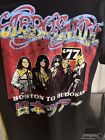 Shirt Adult Large Concert Rock Aerosmith Boston to Budokan 1977 Black Retro NEW