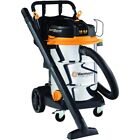 14 Gal. 6.5 HP Steel Tank Wet/Dry Vac with Cart Corded Electric Vacuum Cleaning