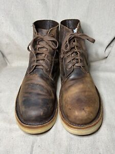 Size 12 - Men's Brown Leather OLIBERTE Gando Ankle Chukka Boots -Hand Made