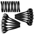 Set of 18 - Heavy Duty Disposable Plastic Serving Utensils, Six 10” Spoons an...