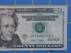 2009 US $20 Dollar Bill Star Note 01881722* Fancy Serial Number - HISTORY DATES