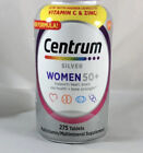 Centrum Silver MultiVitamin MultiMineral Complete Vitamin 275 Tabs Women Over50+