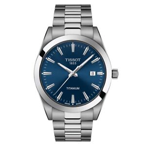 Tissot Gentleman Titanium SWISS Quartz Blue Dial Men's Watch T1274104404100