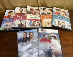 Lot of 7 WHEN CALLS THE HEART DVDs Mixed Seasons HALLMARK CHANNEL - ALL TESTED!