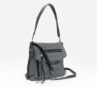 Aimee Kestenberg Leather Shoulder Bag -Fifth Avenue Hand Bag Denim Leather New