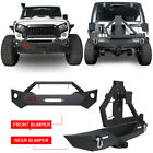 Front + Rear Bumper + Tire Carrier w/ Winch Plate fit 2007-2018 Jeep Wrangler JK (For: Jeep)