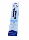 Oral-B Clic Toothbrush Ultimate Clean Replacement Brush Heads, Black, 2 Count