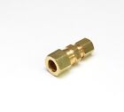 3/8 - 1/4 OD Compression Copper Tube Union Straight Joiner Fitting Air Gas Water