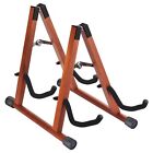 Double Guitar Stand Wooden Guitar Stands Floor for Multiple Guitars Acoustic ...