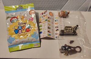Disney Tsum Tsum CARS MATER MED Figure W/Tow Stand Rare unopened with Bag yr 18