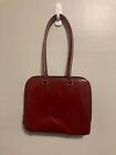 FURLA  Made In Italy Vintage Dark Red Patent Double Handle shoulder bag  purse