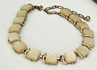 Vintage Coro Vanilla and Goldtone thermostat Necklace