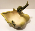 Vintage Hull Green Yellow Mother Farmhouse Swan Whimsical Indoor Planter 60s