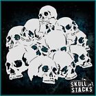 Skull Stack #4 - Skull Pile Airbrush Stencil Template
