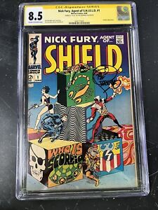 NICK FURY AGENT OF SHIELD #1 CGC SS 8.5 SIGNED BY STERANKO! MARVEL 1968 Sweet