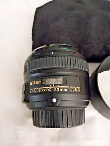 Nikon AF-S NIKKOR 50mm f/1.8G Lens in Excellent Condition