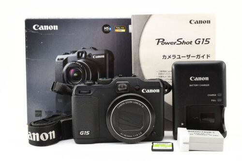 Canon PowerShot G15 Black 12.1 MP Digital Camera From Japan [Exc+++] #2119285A