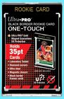 1 Ultra Pro ONE TOUCH MAGNETIC 35PT BLACK BORDER ROOKIE GOLD Card Holder Case