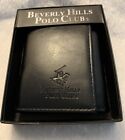Beverly Hills Polo Club Men's Black leather Trifold Wallet RFID Blocking