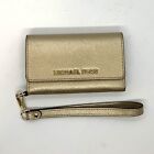 Michael Kors iPhone 5 Phone Case Wallet Wristlet Gold