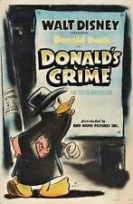 16mm--DONALD'S CRIME (1945)-WALT DISNEY cartoon short.