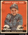 1933 Goudey Sport Kings #39 Jack Westrope  Jockey HOF 2.5 - GD+