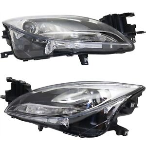 Headlight Set For 2012-2013 Mazda 6 S GT GS i Models Left and Right 2Pc (For: 2012 Mazda 6)