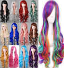 Lady 80cm Long Curly Wigs Fashion Cosplay Costume Hair Anime Full Wavy Party Wig