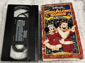 Disney Sing Along Songs Twelve Days Of Christmas VHS Video Tape VTG Vol. 12