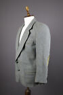 Harris Tweed Pitlochry Wool Gray Leather Patched Sport Coat Blazer Chest 42