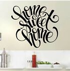HOME SWEET HOME Wall Art Decor Decal Quote Words Vinyl Lettering