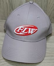 FLW Fishing Adjustable Gray, White, Red Hat Cap READ DESCRIPTION