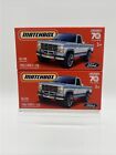 2023 Matchbox Power Grabs *LOT OF 2* 1986 FORD F-150 Blue Diecast 1:64 NEW #84