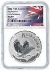 2024 Australia 1oz Silver Kookaburra NGC MS69 Early Releases - Flag Label