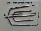 1Pc 3/5/7-Prong Harpoon Spear Gig Fish Frog Salmon Eel Barbed Stainless M8