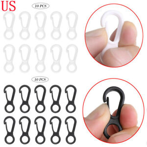 US 10 Plastic Heavy Duty Flagpole Snap Hook Clip Attach Flag Pole Rope Carabiner