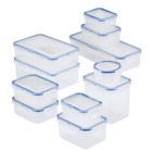 LOCK N LOCK Food Storage Container 22-Pc Set Plastic Kitchen Organizer Leakproof