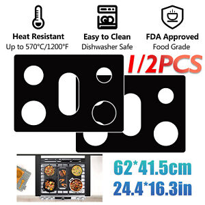 Kitchen Gas Range Stove Top Burner Cover Guard Protector Reusable Non-stick-Line