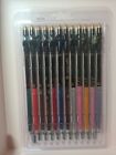 Lot of 12 Glazzi Lip Liner and Eye Liner Pencils with Sharpeners