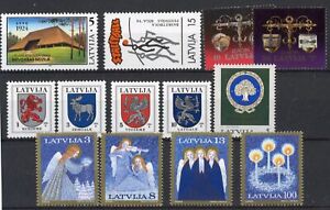 [1361] Latvia good lot very fine MNH stamps