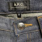 A.P.C Petit New Standard Raw Indigo Selvedge Japanese Denim Button Slim Jeans 28