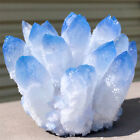 434g  New Find blue Phantom Quartz Crystal Cluster Mineral Specimen Healing
