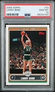 2006-07 Topps Larry Bird #33 Boston Celtics HOF PSA 10 Gem Mint